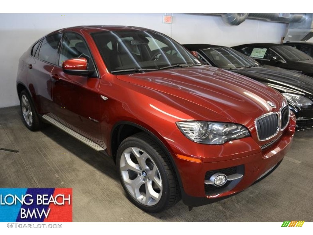 2012 X6 xDrive35i - Vermillion Red Metallic / Black photo #1