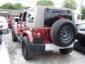 2010 Red Rock Crystal Pearl Jeep Wrangler Unlimited Sahara 4x4  photo #2