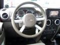 2010 Jeep Wrangler Unlimited Dark Khaki/Medium Khaki Interior Steering Wheel Photo