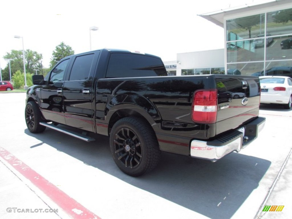 2006 F150 XLT SuperCrew - Black / Black photo #3