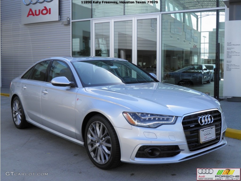 2012 A6 3.0T quattro Sedan - Ice Silver Metallic / Black photo #1
