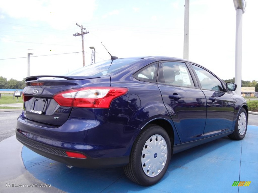 2012 Focus SE SFE Sedan - Kona Blue Metallic / Charcoal Black photo #3
