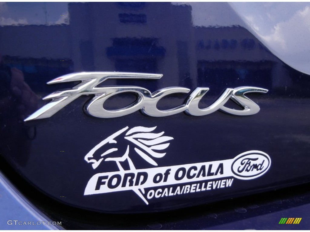 2012 Focus SE SFE Sedan - Kona Blue Metallic / Charcoal Black photo #4