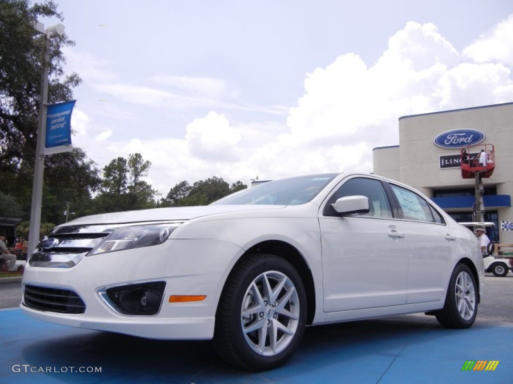 2012 Fusion SEL - White Suede / Medium Light Stone photo #1