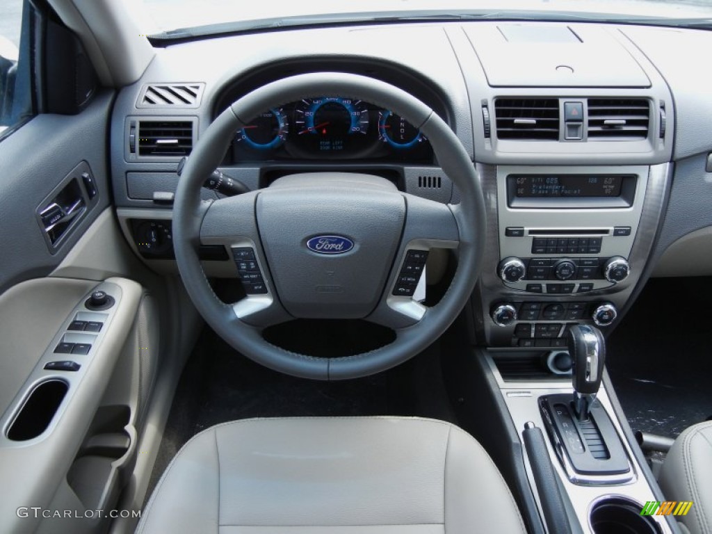 2012 Ford Fusion SEL Medium Light Stone Dashboard Photo #52464815