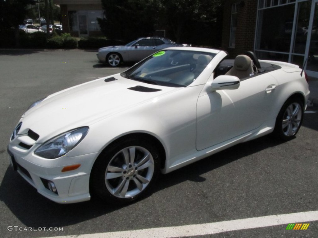 Arctic White 2011 Mercedes-Benz SLK 300 Roadster Exterior Photo #52465799