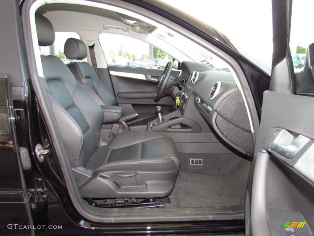 Black Interior 2007 Audi A3 2.0T Photo #52466375