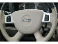 Dark Slate Gray/Light Graystone 2010 Jeep Grand Cherokee Limited 4x4 Steering Wheel