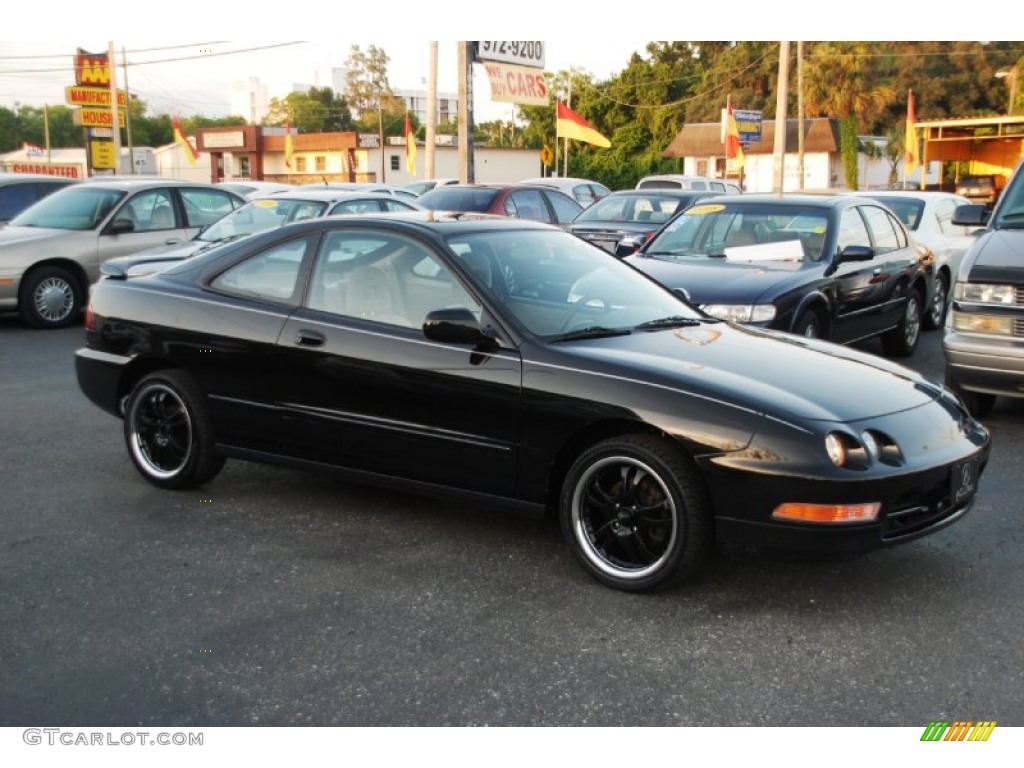 Flamenco Black Pearl Metallic 1997 Acura Integra LS Coupe Exterior Photo #52467284