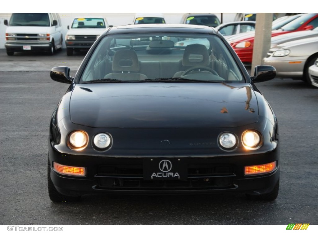1997 Integra LS Coupe - Flamenco Black Pearl Metallic / Beige photo #12