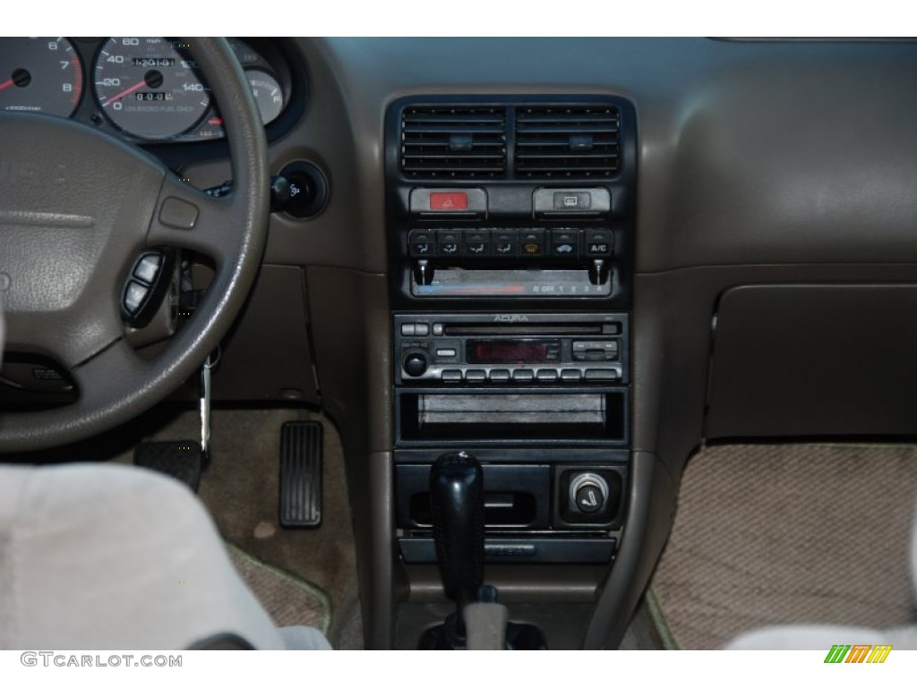 1997 Integra LS Coupe - Flamenco Black Pearl Metallic / Beige photo #16