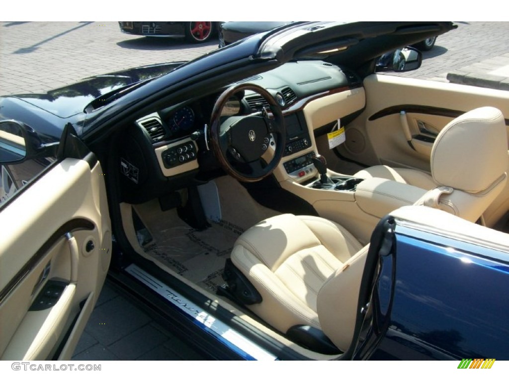 Pearl Beige Interior 2011 Maserati GranTurismo Convertible GranCabrio Photo #52467776