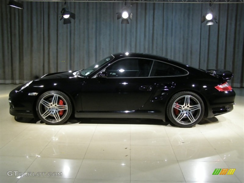 2007 911 Turbo Coupe - Black / Black photo #15