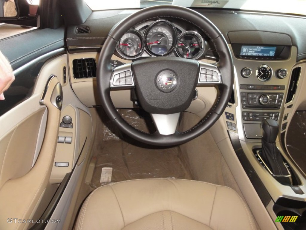 2011 Cadillac CTS 4 AWD Coupe Cashmere/Cocoa Dashboard Photo #52468706