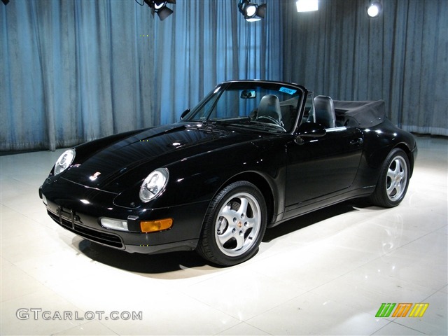 1996 911 Carrera 4 Cabriolet - Black / Black photo #1