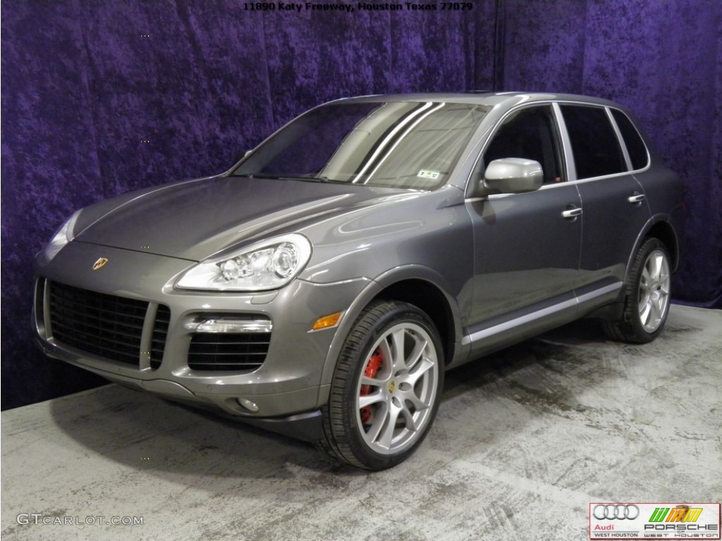 2008 Cayenne Turbo - Meteor Grey Metallic / Black photo #4