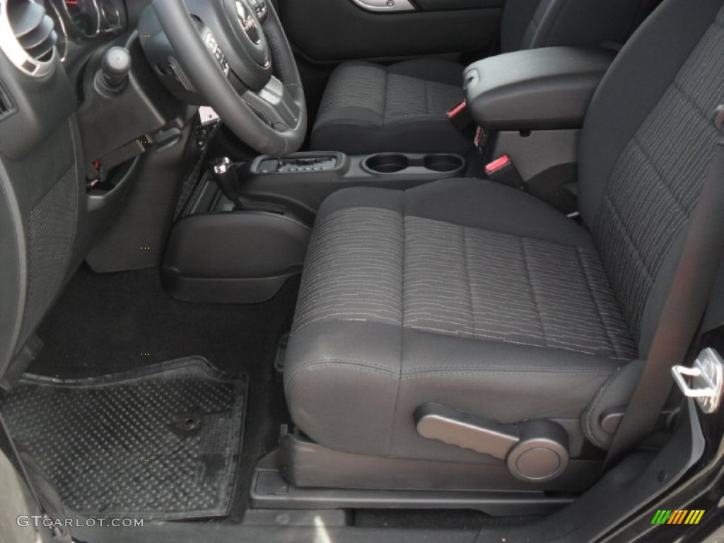 Black Interior 2011 Jeep Wrangler Sahara 4x4 Photo #52470290