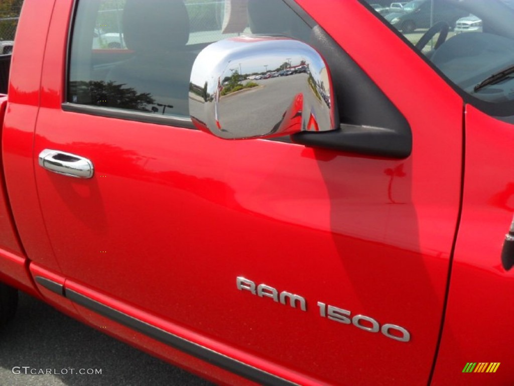 2004 Ram 1500 SLT Regular Cab - Flame Red / Dark Slate Gray photo #20