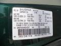  1999 Grand Caravan  Forest Green Pearl Color Code PG8