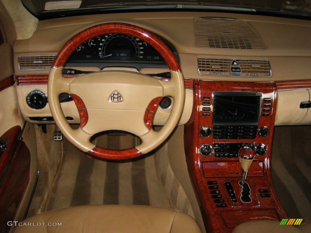 2004 Maybach 57 Standard 57 Model California Beige Dashboard Photo #52473020