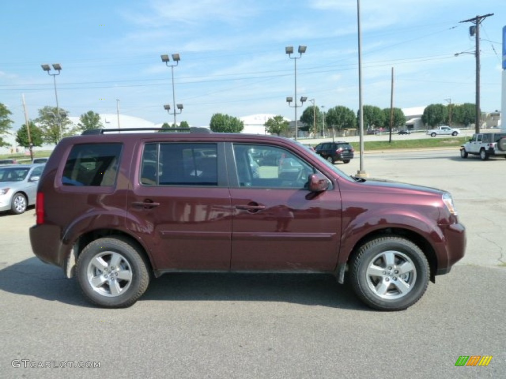 Dark Cherry Pearl 2011 Honda Pilot EX-L 4WD Exterior Photo #52473890