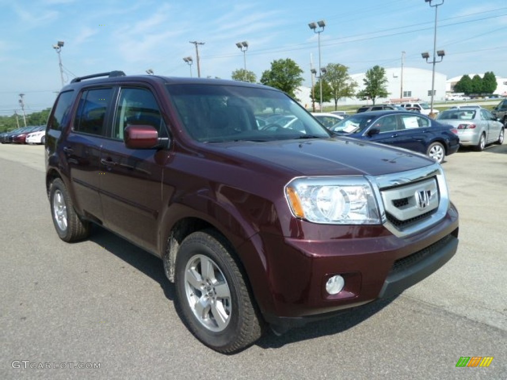 Dark Cherry Pearl 2011 Honda Pilot EX-L 4WD Exterior Photo #52473902