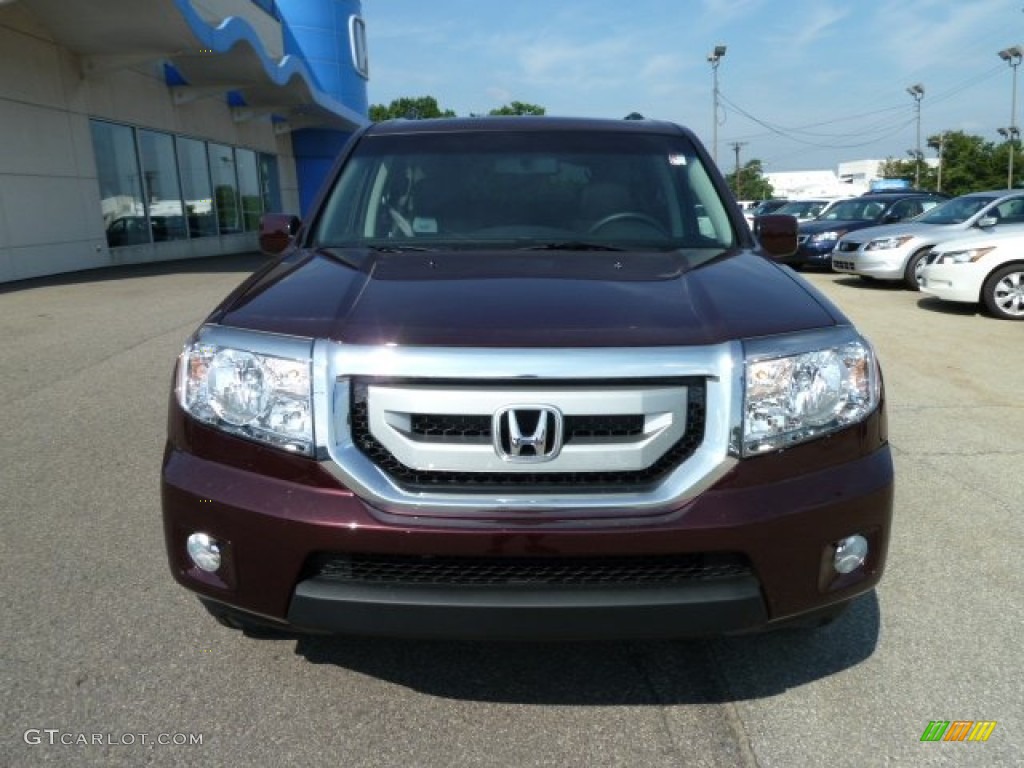 Dark Cherry Pearl 2011 Honda Pilot EX-L 4WD Exterior Photo #52473914