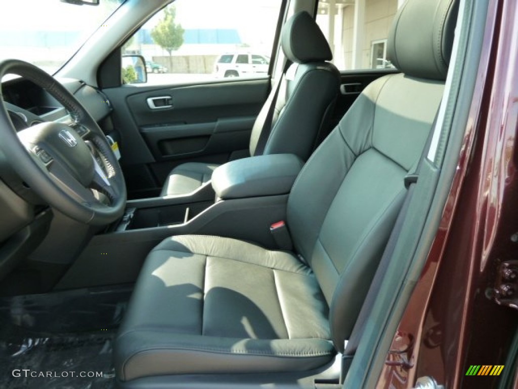 Black Interior 2011 Honda Pilot EX-L 4WD Photo #52473944