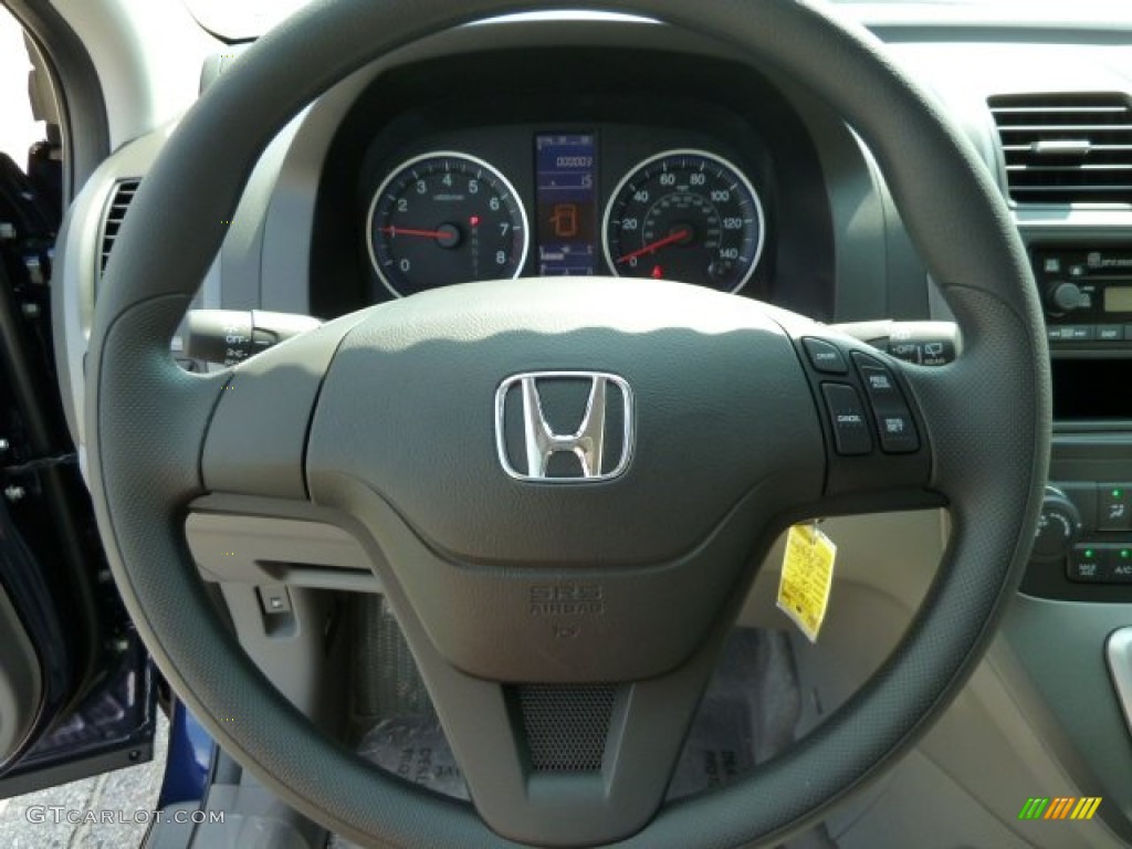 2011 Honda CR-V LX 4WD Gray Steering Wheel Photo #52474307