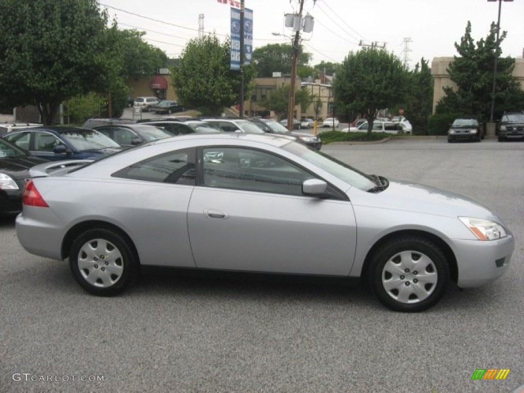 2003 Accord LX V6 Coupe - Satin Silver Metallic / Black photo #6