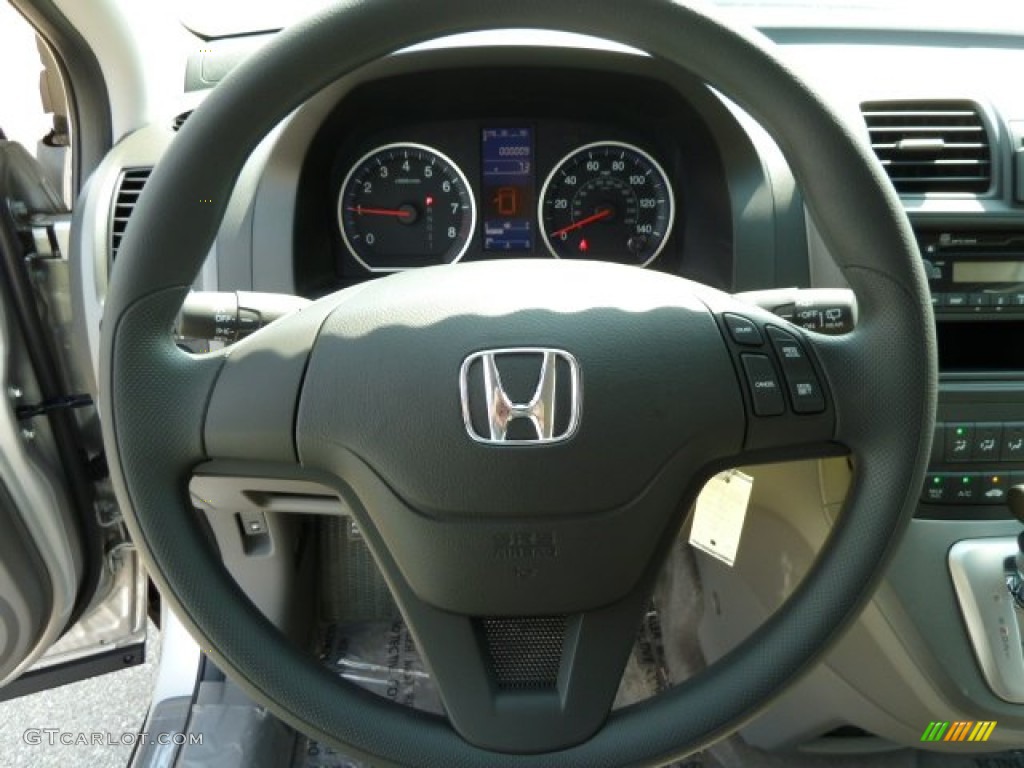 2011 Honda CR-V LX 4WD Gray Steering Wheel Photo #52474580