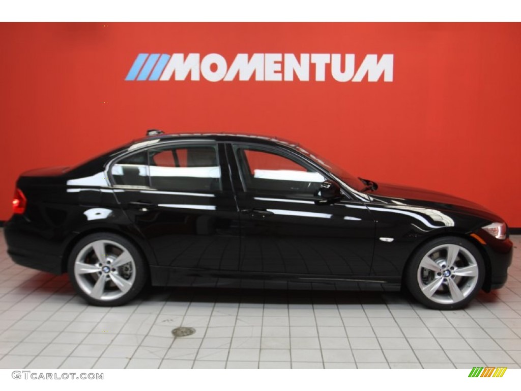 2011 3 Series 335i Sedan - Jet Black / Black Dakota Leather photo #4