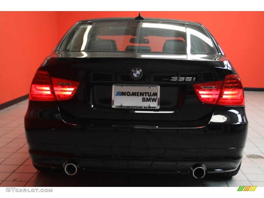 2011 3 Series 335i Sedan - Jet Black / Black Dakota Leather photo #18