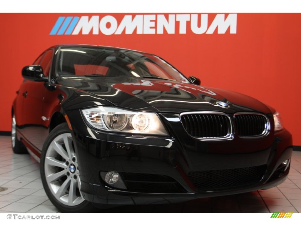 2011 3 Series 328i Sedan - Jet Black / Black Dakota Leather photo #1