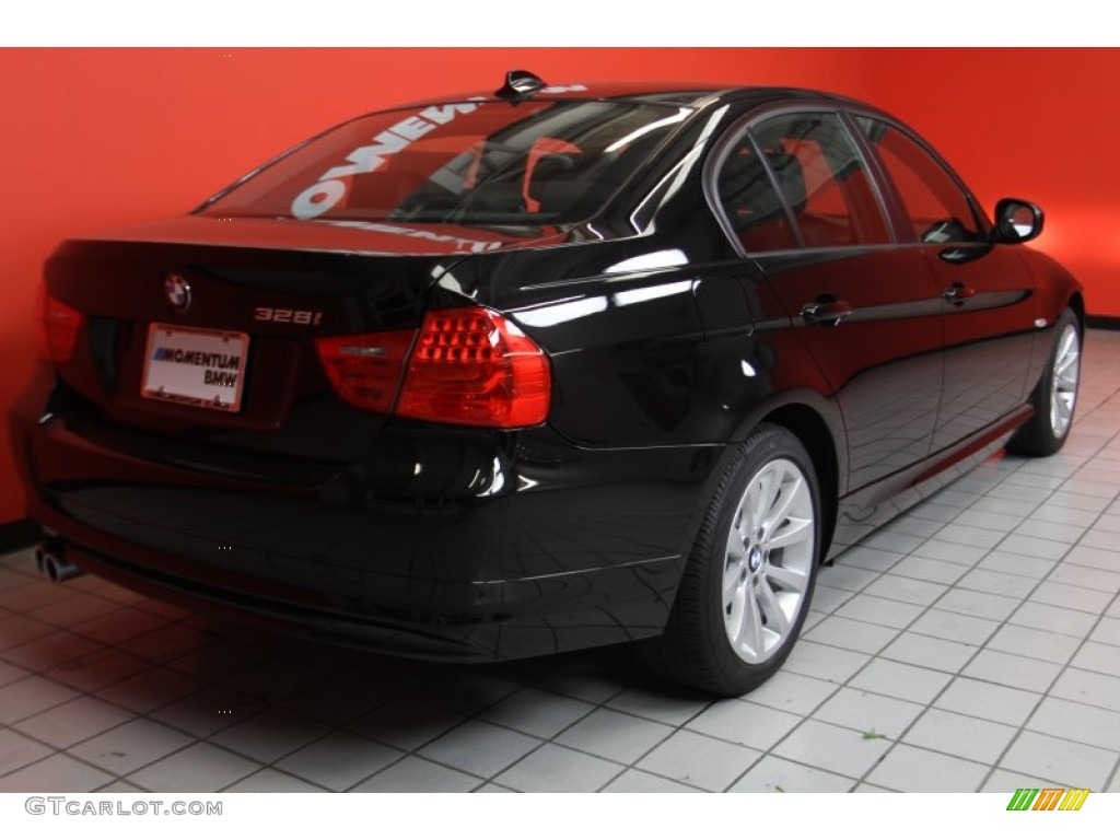 2011 3 Series 328i Sedan - Jet Black / Black Dakota Leather photo #3