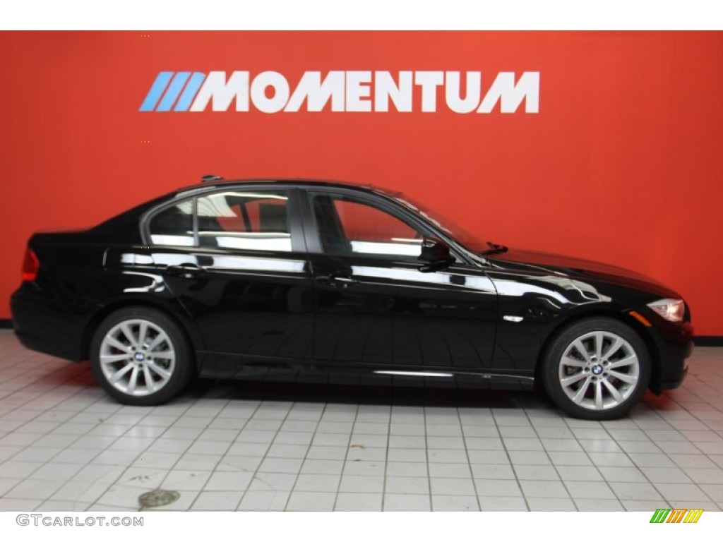 2011 3 Series 328i Sedan - Jet Black / Black Dakota Leather photo #4