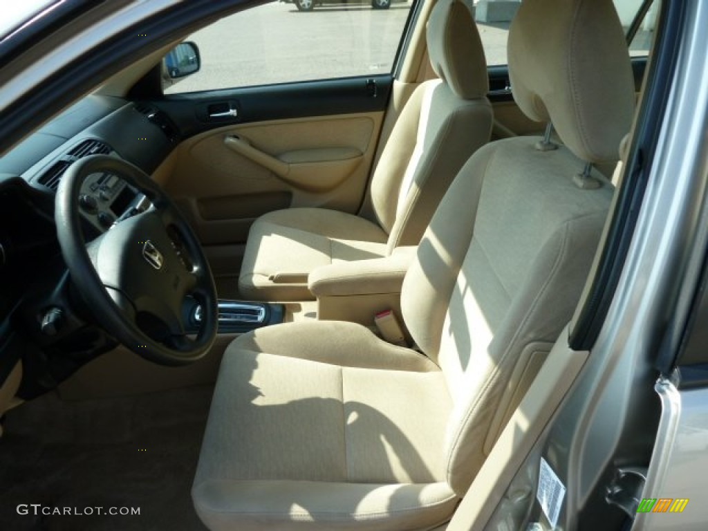 Ivory Beige Interior 2004 Honda Civic Hybrid Sedan Photo #52475600