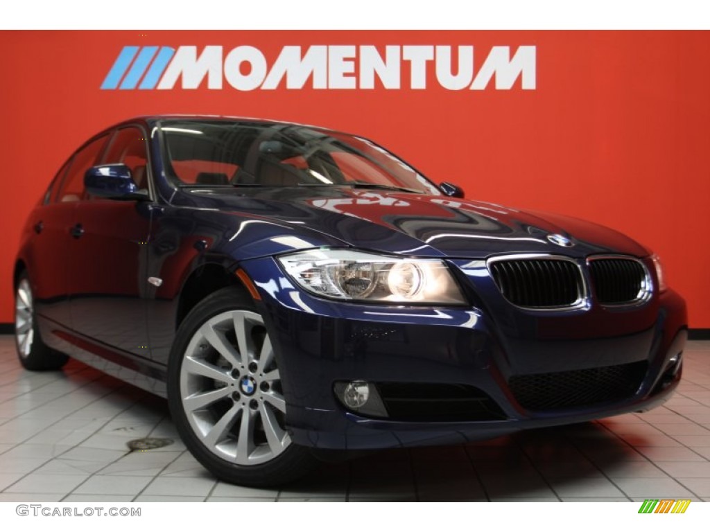 2011 3 Series 328i Sedan - Deep Sea Blue Metallic / Oyster/Black Dakota Leather photo #1