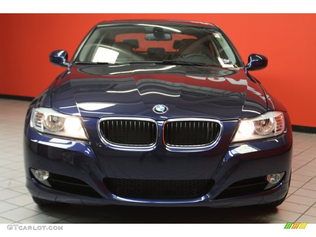 2011 3 Series 328i Sedan - Deep Sea Blue Metallic / Oyster/Black Dakota Leather photo #2