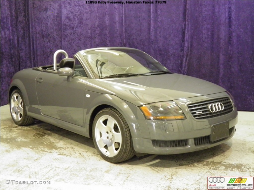 2002 TT 1.8T quattro Roadster - Nimbus Grey Pearl Effect / Ebony photo #3