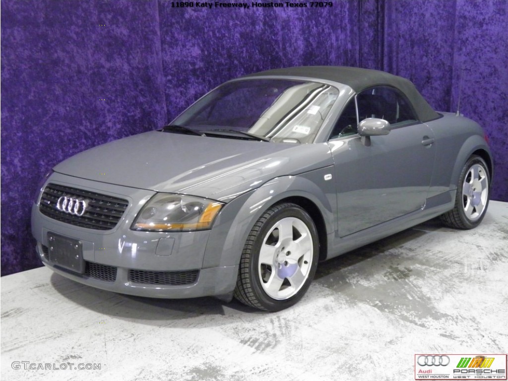 2002 TT 1.8T quattro Roadster - Nimbus Grey Pearl Effect / Ebony photo #4