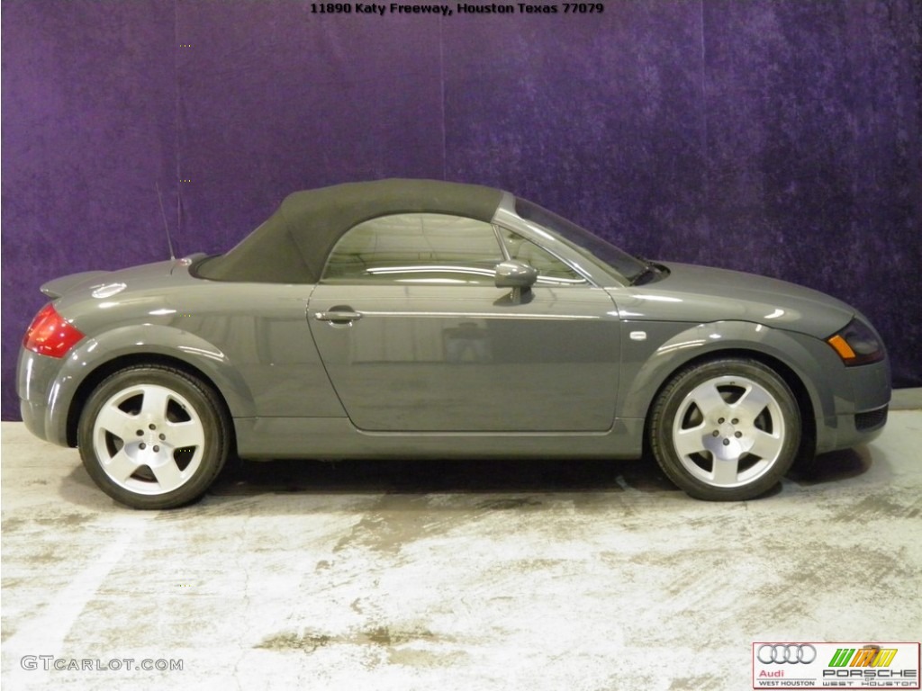 2002 TT 1.8T quattro Roadster - Nimbus Grey Pearl Effect / Ebony photo #6