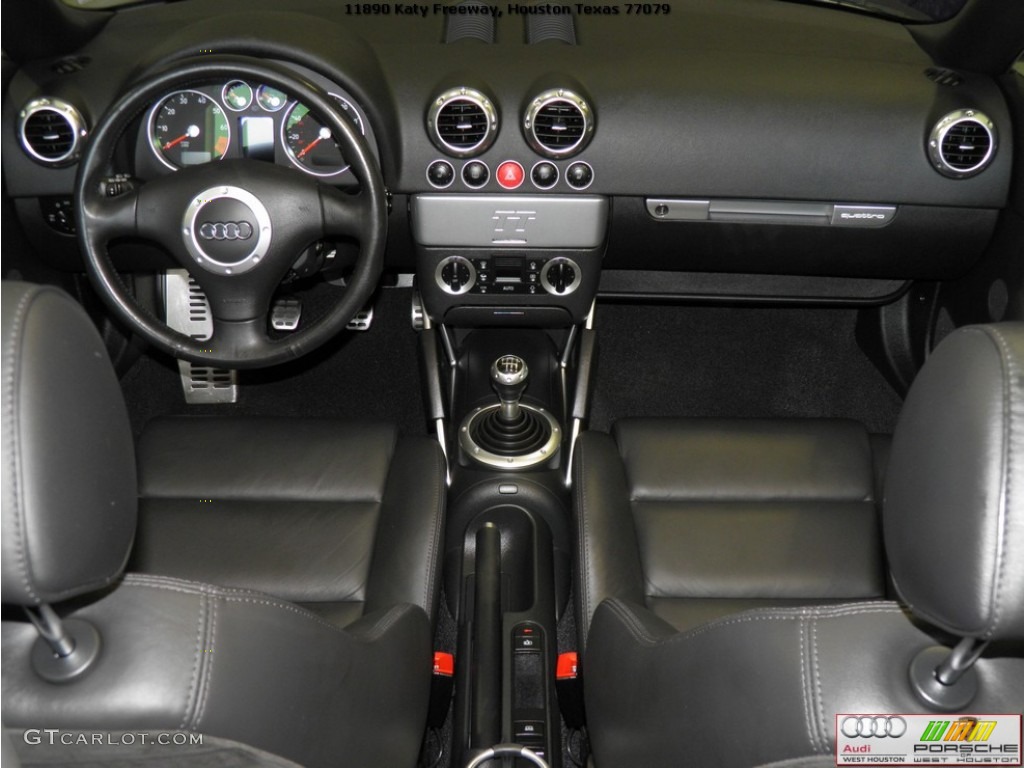 2002 TT 1.8T quattro Roadster - Nimbus Grey Pearl Effect / Ebony photo #12