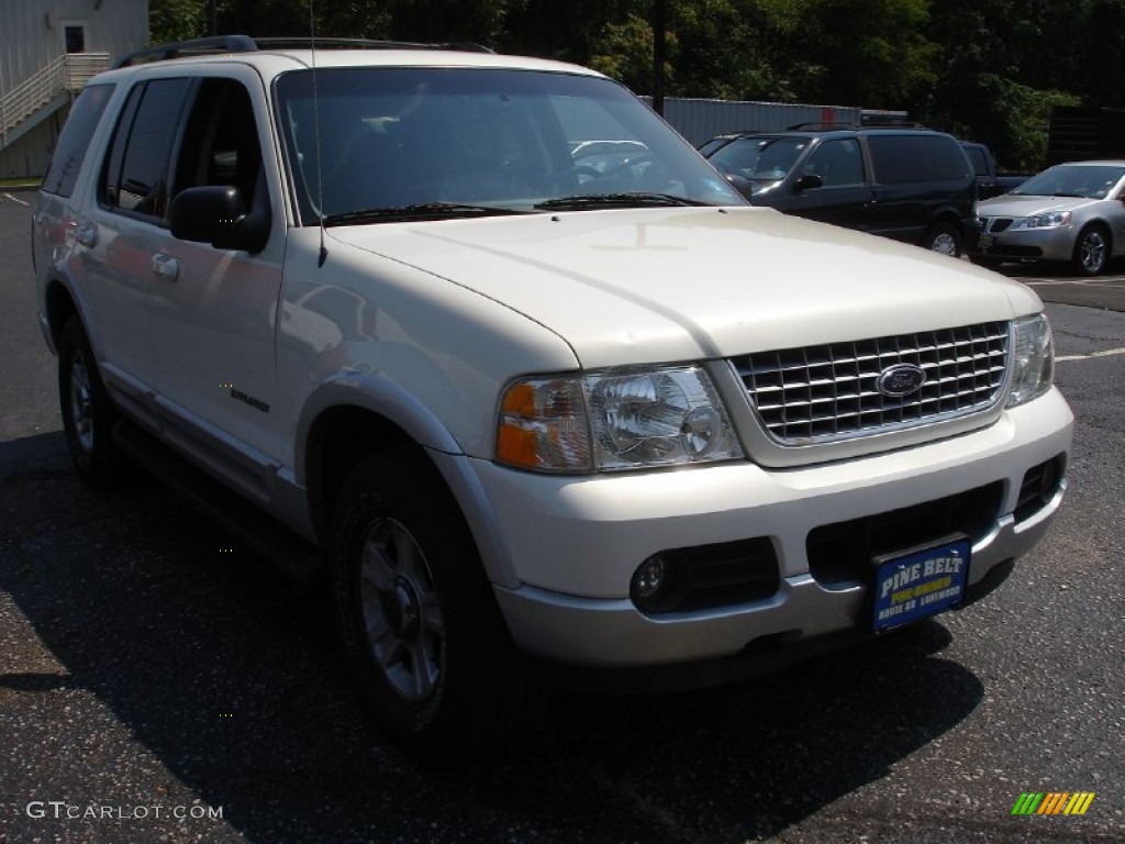 2002 Explorer Limited 4x4 - White Pearl / Midnight Grey photo #3