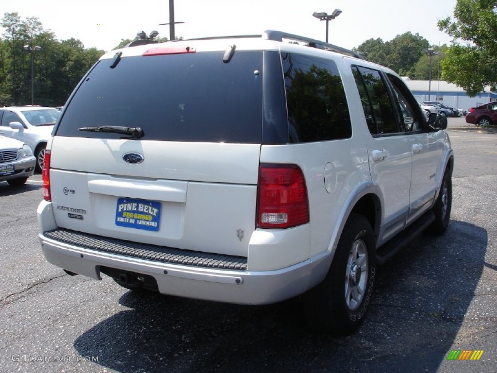 2002 Explorer Limited 4x4 - White Pearl / Midnight Grey photo #4
