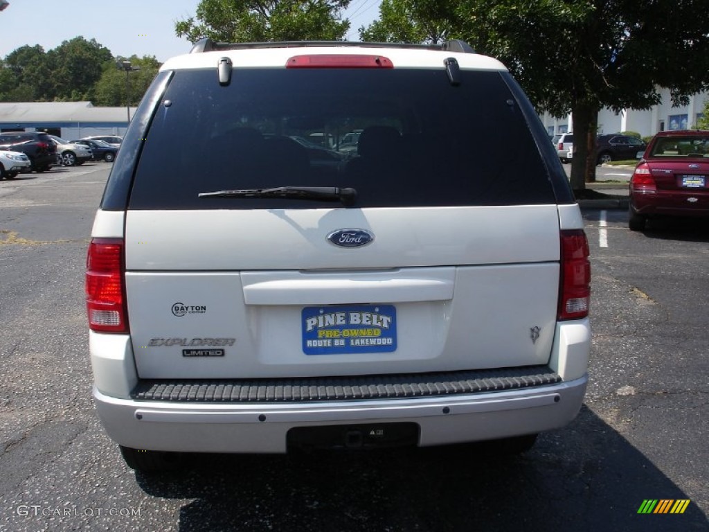 2002 Explorer Limited 4x4 - White Pearl / Midnight Grey photo #5