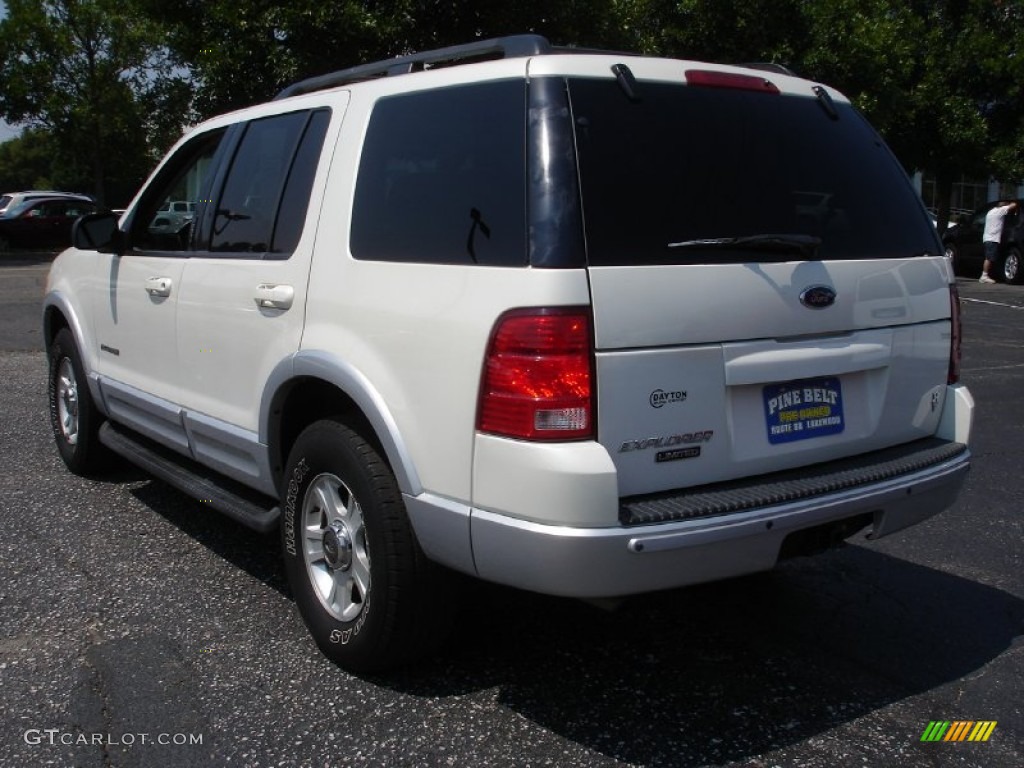 2002 Explorer Limited 4x4 - White Pearl / Midnight Grey photo #6