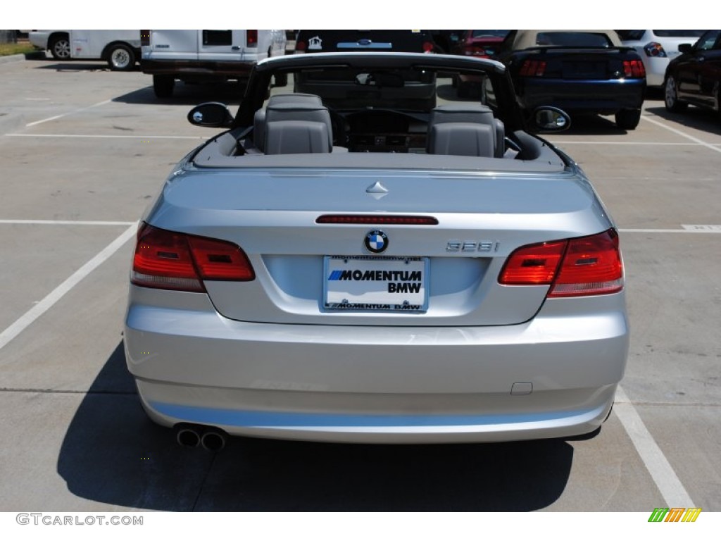 2008 3 Series 328i Convertible - Titanium Silver Metallic / Gray photo #10