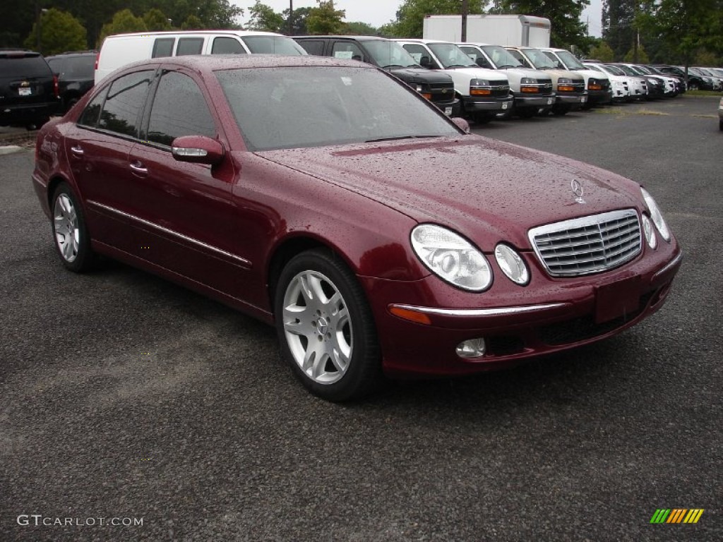 Bordeaux Red Metallic 2003 Mercedes-Benz E 500 Sedan Exterior Photo #52476416