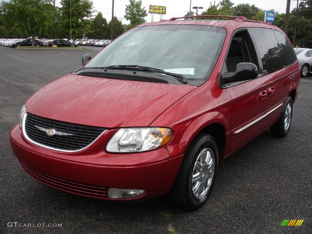 Deep Molten Red Pearlcoat 2004 Chrysler Town & Country Limited AWD Exterior Photo #52477079